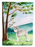 Under the Tree Schnauzer #1 Garden Flag Mailbox Decorative Yard Banner Outside Patio Artwork for Flower Beds, Garden Size, Multicolor