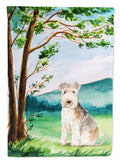 Under the Tree Lakeland Terrier Garden Flag Mailbox Decorative Yard Banner Outside Patio Artwork for Flower Beds, Garden Size, Multicolor