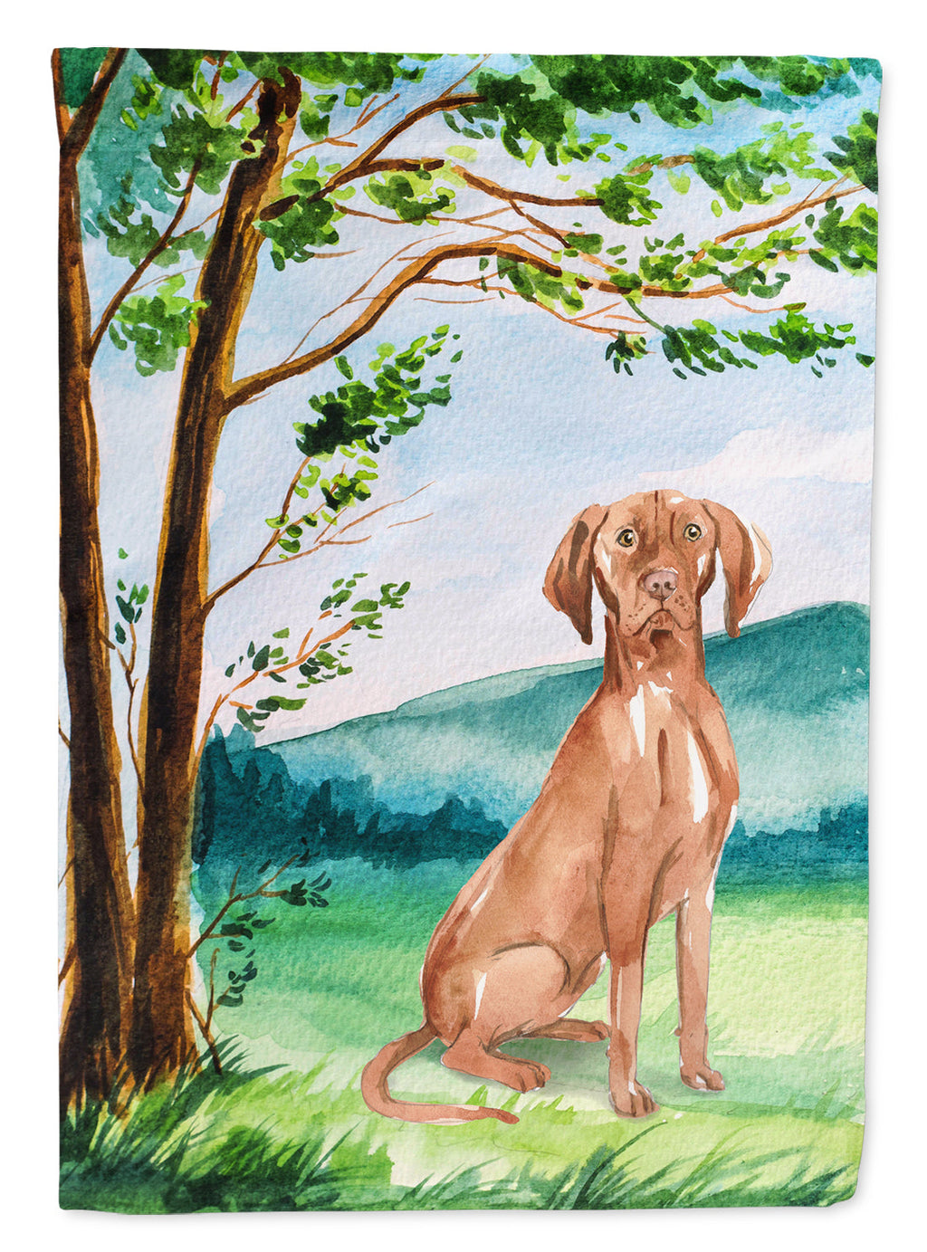 Under the Tree Vizsla Garden Flag Mailbox Decorative Yard Banner Outside Patio Artwork for Flower Beds, Garden Size, Multicolor
