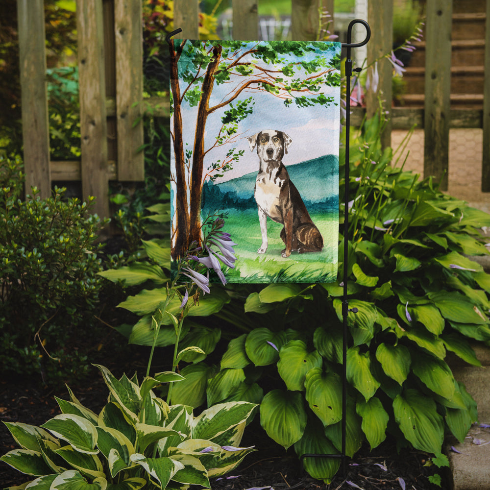 Under the Tree Catahoula Leopard Dog Garden Flag Mailbox Decorative Yard Banner Outside Patio Artwork for Flower Beds, Garden Size, Multicolor