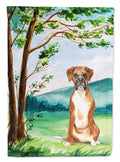Under the Tree Boxer Garden Flag Mailbox Decorative Yard Banner Outside Patio Artwork for Flower Beds, Garden Size, Multicolor