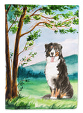 Under the Tree Bernese Mountain Dog Garden Flag Mailbox Decorative Yard Banner Outside Patio Artwork for Flower Beds, Garden Size, Multicolor
