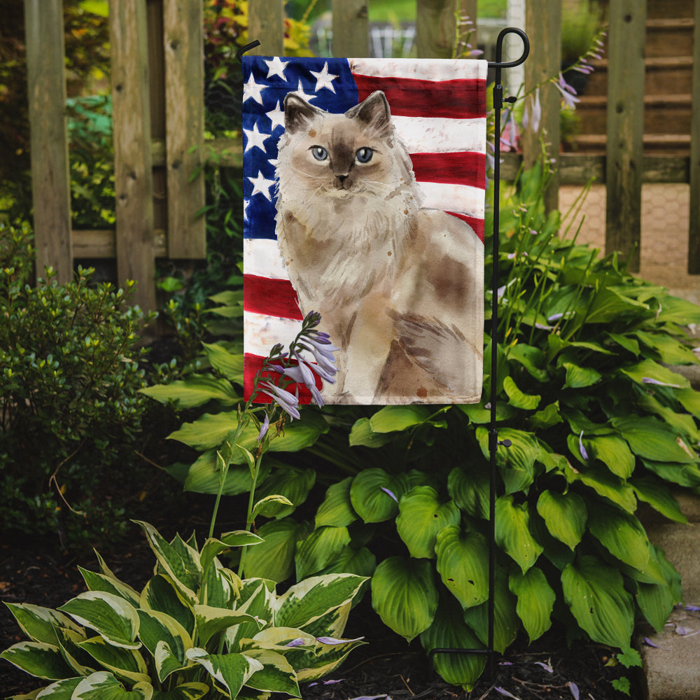 Ragdoll American Flag Garden Flag Mailbox Decorative Yard Banner Outside Patio Artwork for Flower Beds, Garden Size, Multicolor
