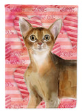 Abyssinian Cat Love Garden Flag Mailbox Decorative Yard Banner Outside Patio Artwork for Flower Beds, Garden Size, Multicolor