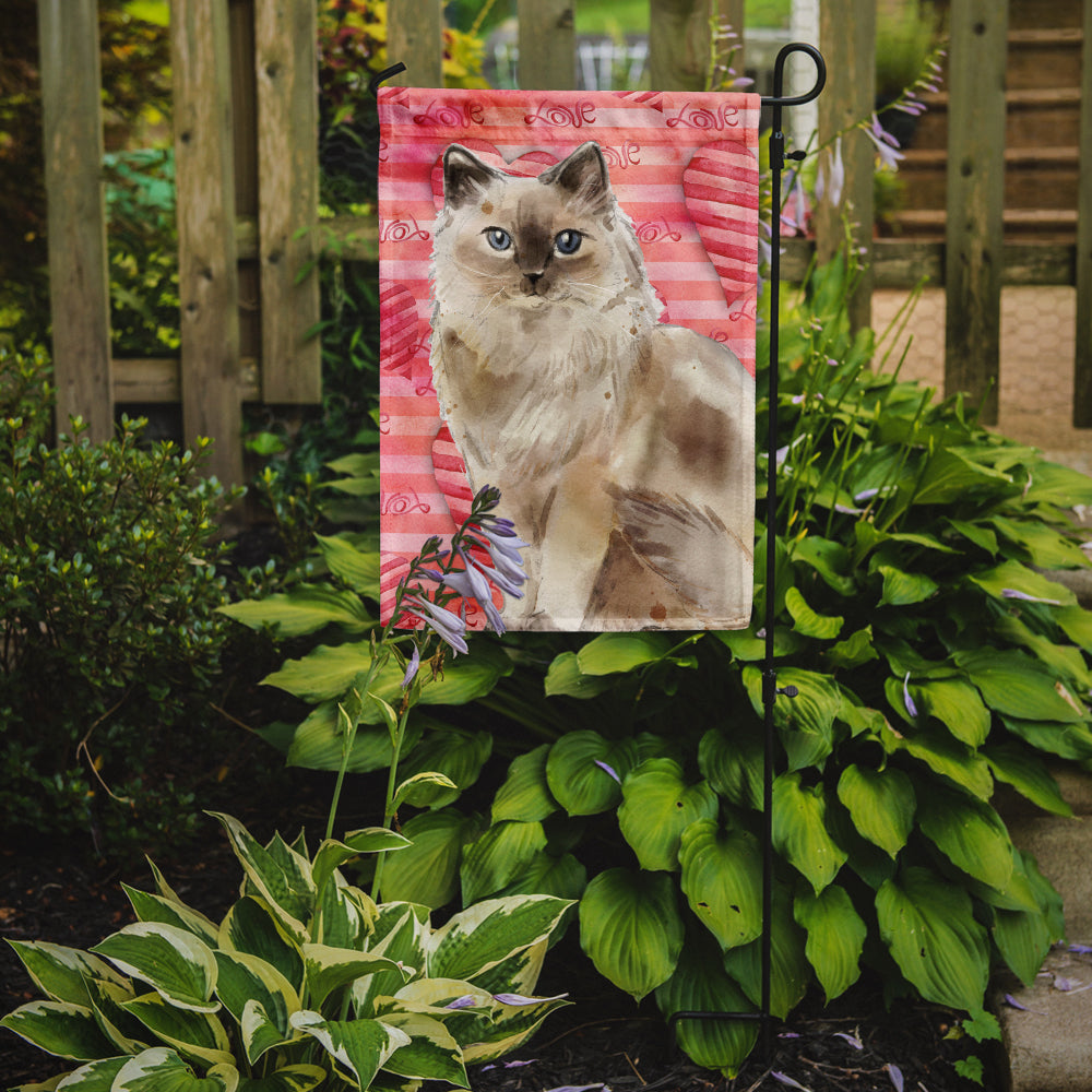 Ragdoll Cat Love Garden Flag Mailbox Decorative Yard Banner Outside Patio Artwork for Flower Beds, Garden Size, Multicolor
