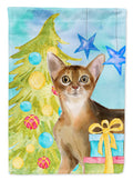 Abyssinian Christmas Presents Garden Flag Mailbox Decorative Yard Banner Outside Patio Artwork for Flower Beds, Garden Size, Multicolor