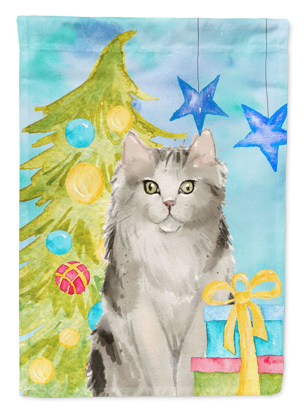 Ragamuffin Christmas Presents Garden Flag Mailbox Decorative Yard Banner Outside Patio Artwork for Flower Beds, Garden Size, Multicolor