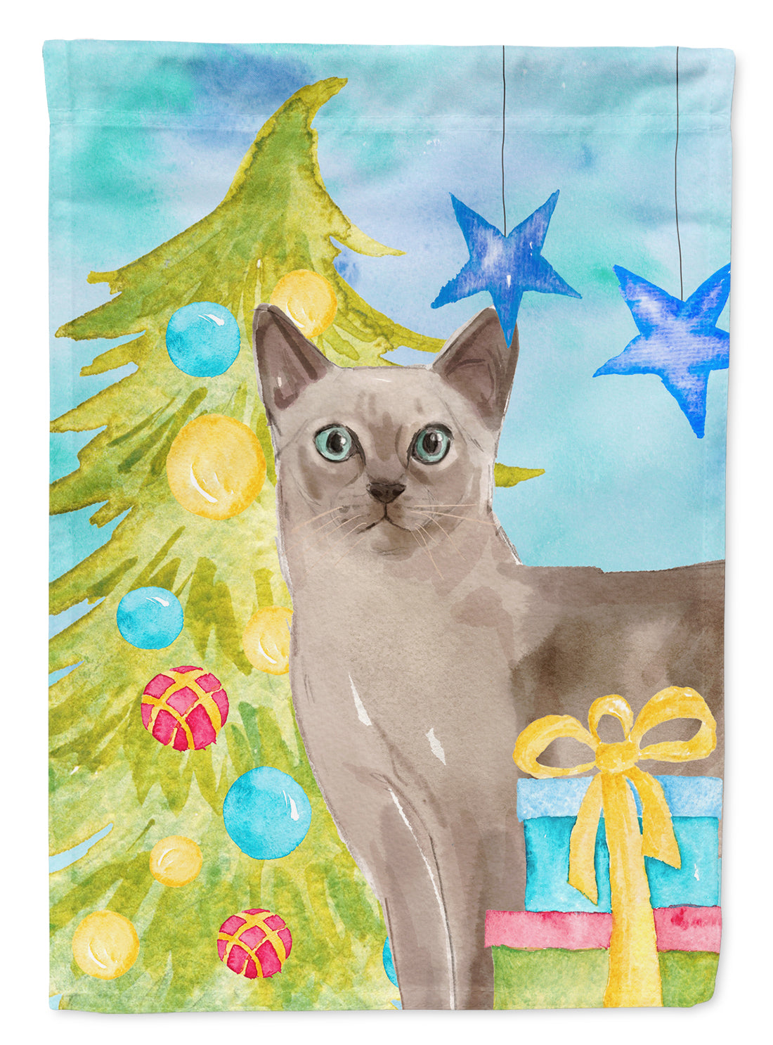Tonkinese Christmas Presents Garden Flag Mailbox Decorative Yard Banner Outside Patio Artwork for Flower Beds, Garden Size, Multicolor