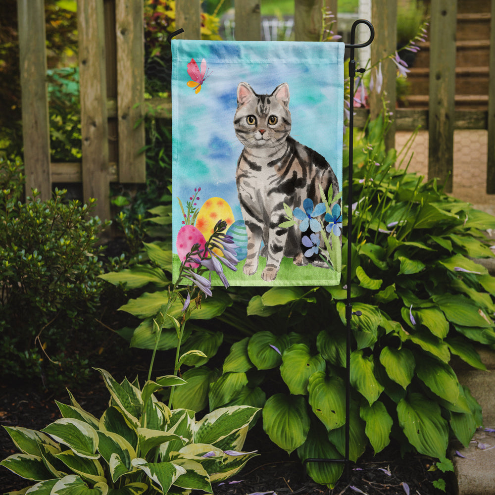 American Shorthair Easter Eggs Garden Flag Mailbox Decorative Yard Banner Outside Patio Artwork for Flower Beds, Garden Size, Multicolor