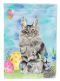 Maine Coon Easter Eggs Garden Flag Mailbox Decorative Yard Banner Outside Patio Artwork for Flower Beds, Garden Size, Multicolor