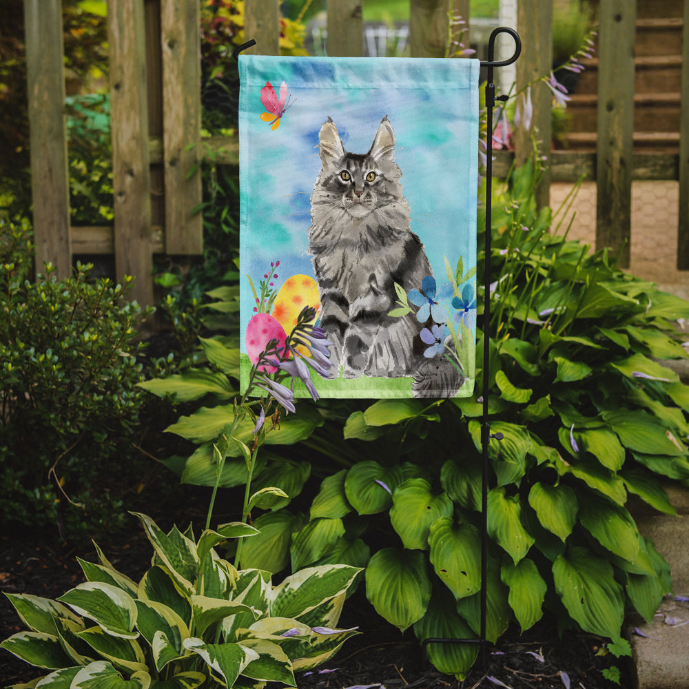 Maine Coon Easter Eggs Garden Flag Mailbox Decorative Yard Banner Outside Patio Artwork for Flower Beds, Garden Size, Multicolor