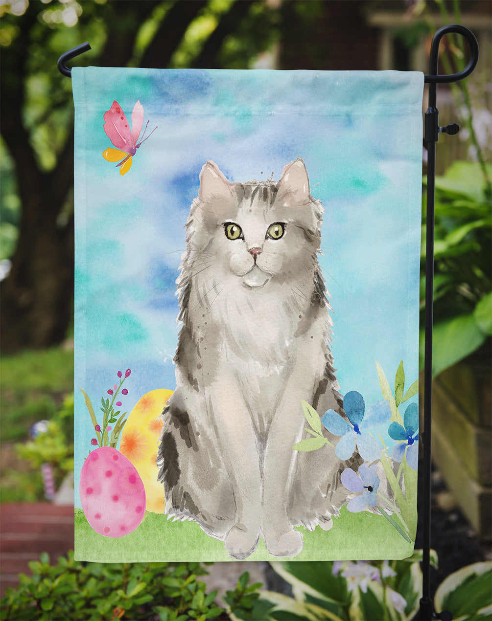 Ragamuffin Easter Eggs Garden Flag Mailbox Decorative Yard Banner Outside Patio Artwork for Flower Beds, Garden Size, Multicolor