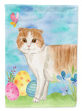 Scottish Fold Easter Eggs Garden Flag Mailbox Decorative Yard Banner Outside Patio Artwork for Flower Beds, Garden Size, Multicolor