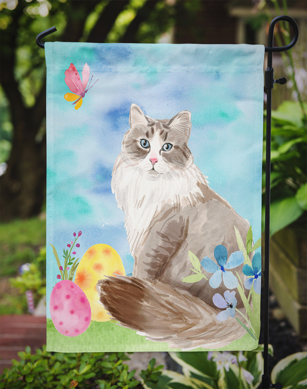 Siberian Easter Eggs Garden Flag Mailbox Decorative Yard Banner Outside Patio Artwork for Flower Beds, Garden Size, Multicolor