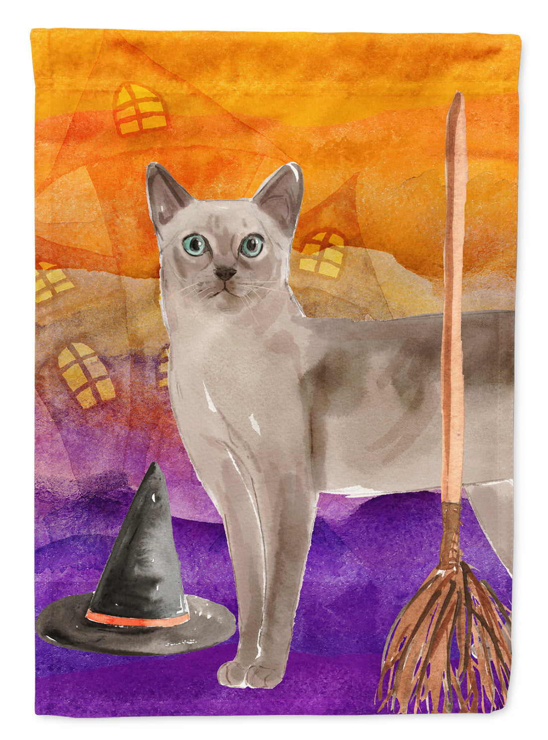 Tonkinese Halloween Garden Flag Mailbox Decorative Yard Banner Outside Patio Artwork for Flower Beds, Garden Size, Multicolor