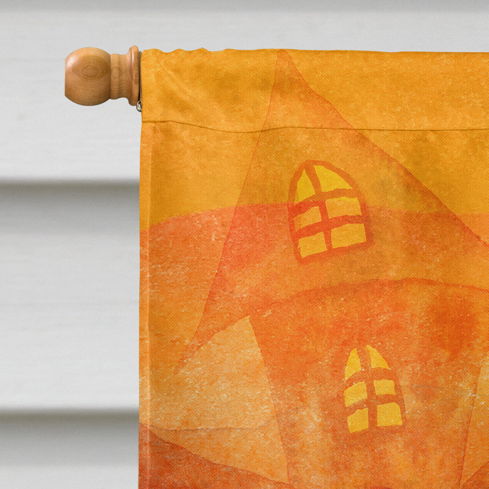 Halloween Black Labrador Retriever House Flag 28x40 Porch Sleeve Pole Decorative Outside Yard Banner Artwork Wall Hanging, Polyester