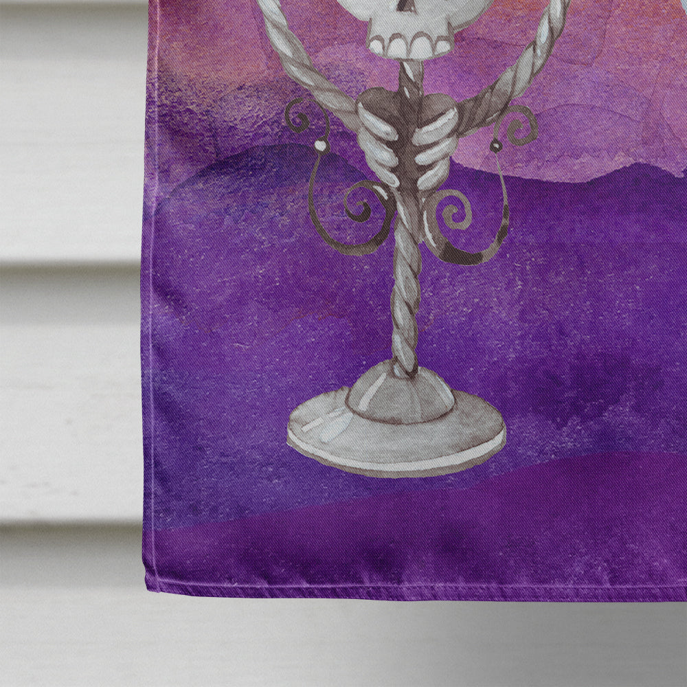 Halloween French Bulldog House Flag 28x40 Porch Sleeve Pole Decorative Outside Yard Banner Artwork Wall Hanging, Polyester