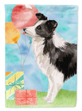 Happy Birthday Border Collie Garden Flag Mailbox Decorative Yard Banner Outside Patio Artwork for Flower Beds, Garden Size, Multicolor