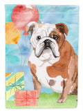 Happy Birthday English Bulldog Garden Flag Mailbox Decorative Yard Banner Outside Patio Artwork for Flower Beds, Garden Size, Multicolor