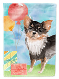 Happy Birthday Long Haired Chihuahua Garden Flag Mailbox Decorative Yard Banner Outside Patio Artwork for Flower Beds, Garden Size, Multicolor