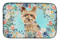 Yorkie Dish Drying Mat Absorbent Dish Drying Mat Pad for Kitchen Counter Dish Drainer Mat for Countertop, 14 x 21", Multicolor