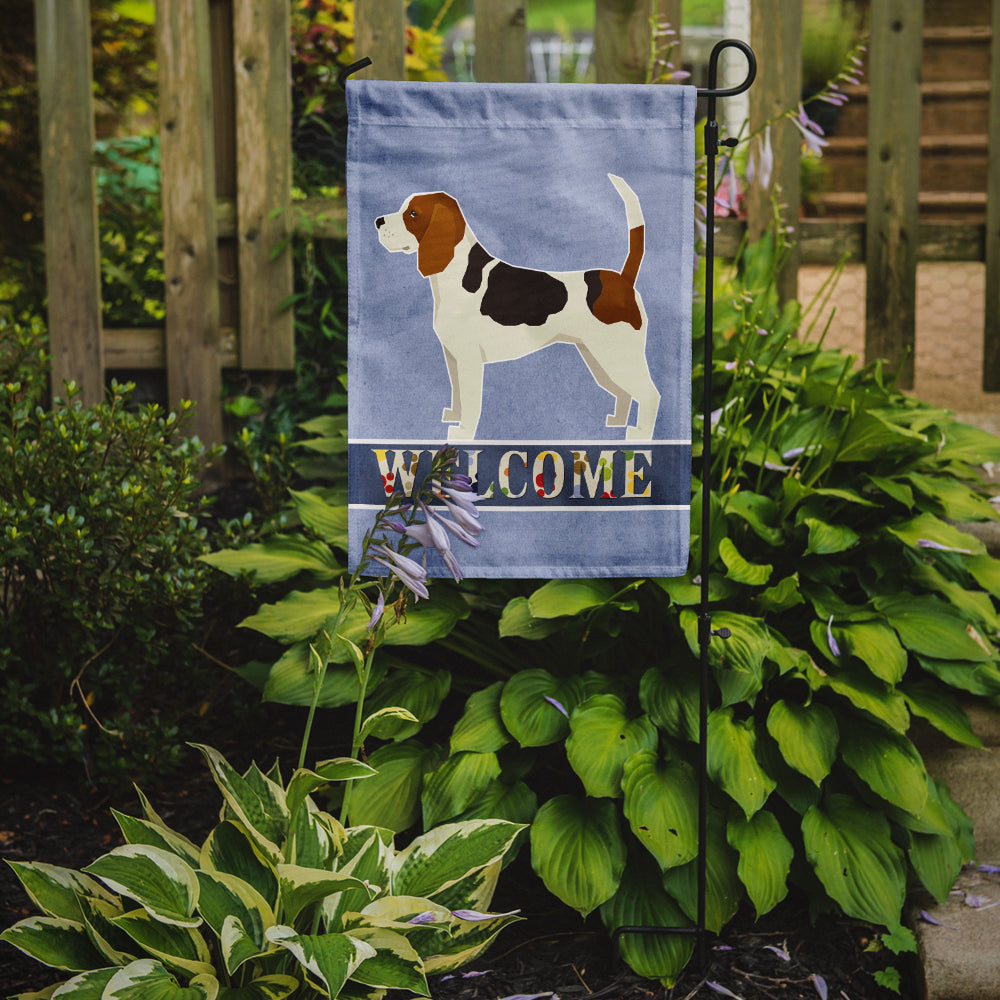 Beagle Welcome Garden Flag Mailbox Decorative Yard Banner Outside Patio Artwork for Flower Beds, Garden Size, Multicolor