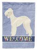 Bedlington Terrier Welcome Garden Flag Mailbox Decorative Yard Banner Outside Patio Artwork for Flower Beds, Garden Size, Multicolor