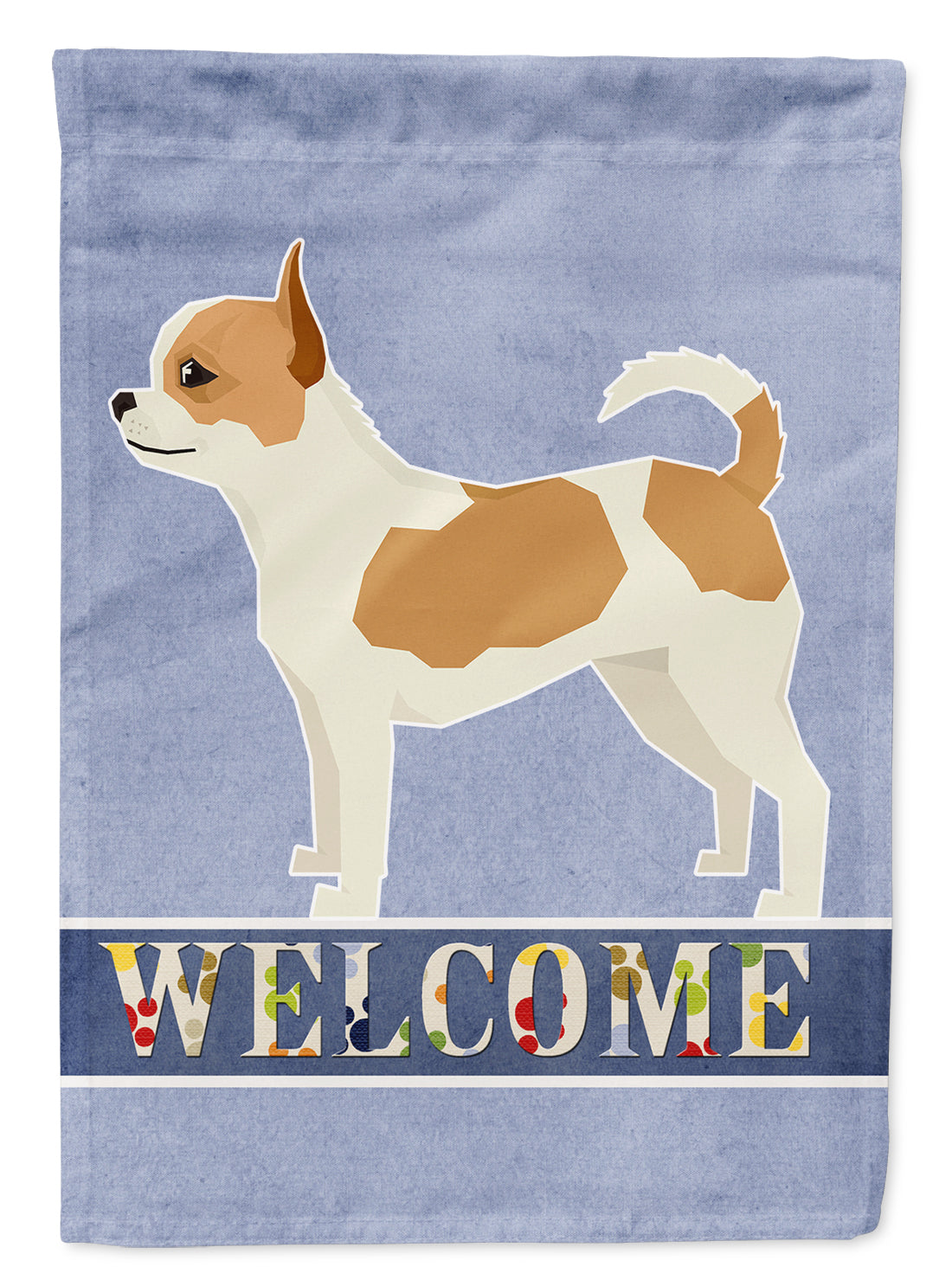 Chihuahua Welcome Garden Flag Mailbox Decorative Yard Banner Outside Patio Artwork for Flower Beds, Garden Size, Multicolor