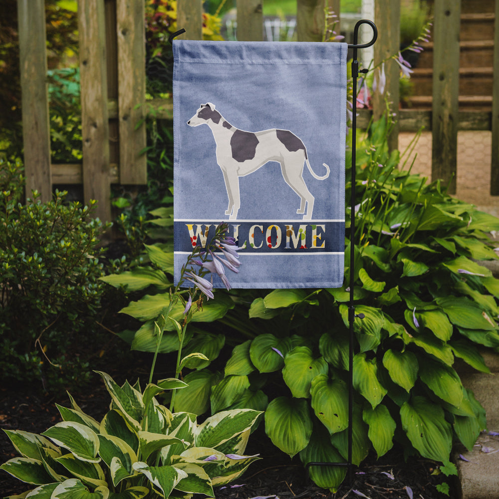 Greyhound Welcome Garden Flag Mailbox Decorative Yard Banner Outside Patio Artwork for Flower Beds, Garden Size, Multicolor