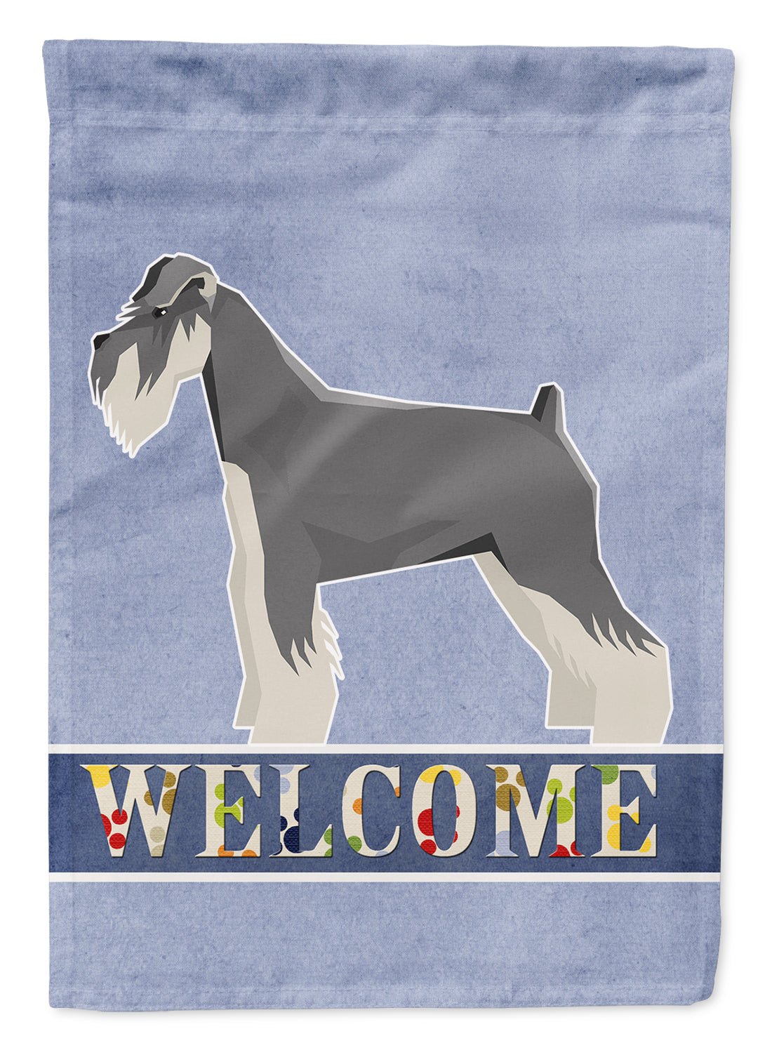 Schnauzer Welcome Garden Flag Mailbox Decorative Yard Banner Outside Patio Artwork for Flower Beds, Garden Size, Multicolor