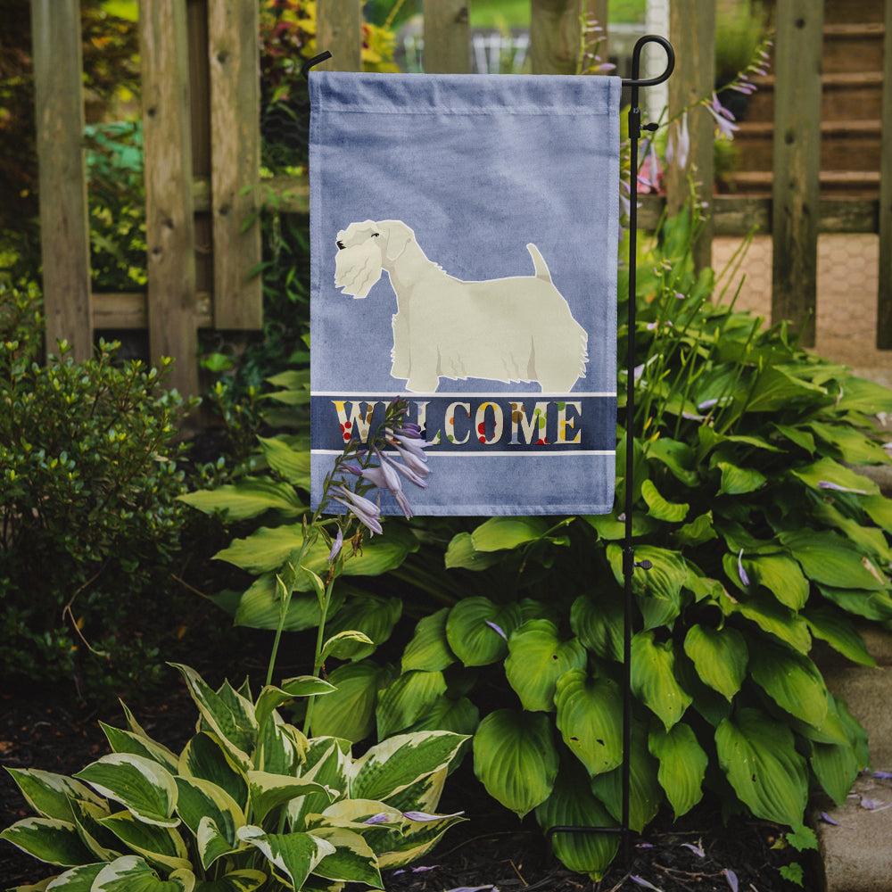 Sealyham Terrier Welcome Garden Flag Mailbox Decorative Yard Banner Outside Patio Artwork for Flower Beds, Garden Size, Multicolor
