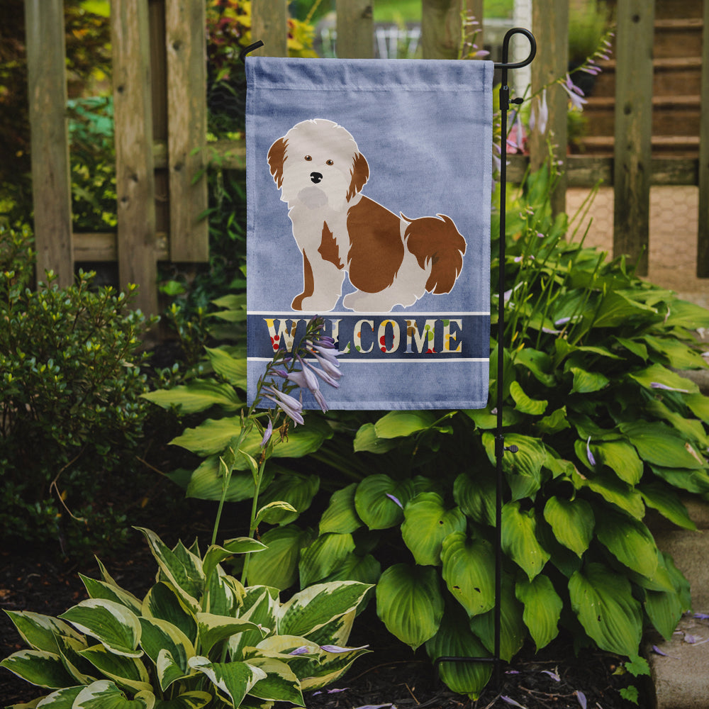 Havanese Welcome Garden Flag Mailbox Decorative Yard Banner Outside Patio Artwork for Flower Beds, Garden Size, Multicolor