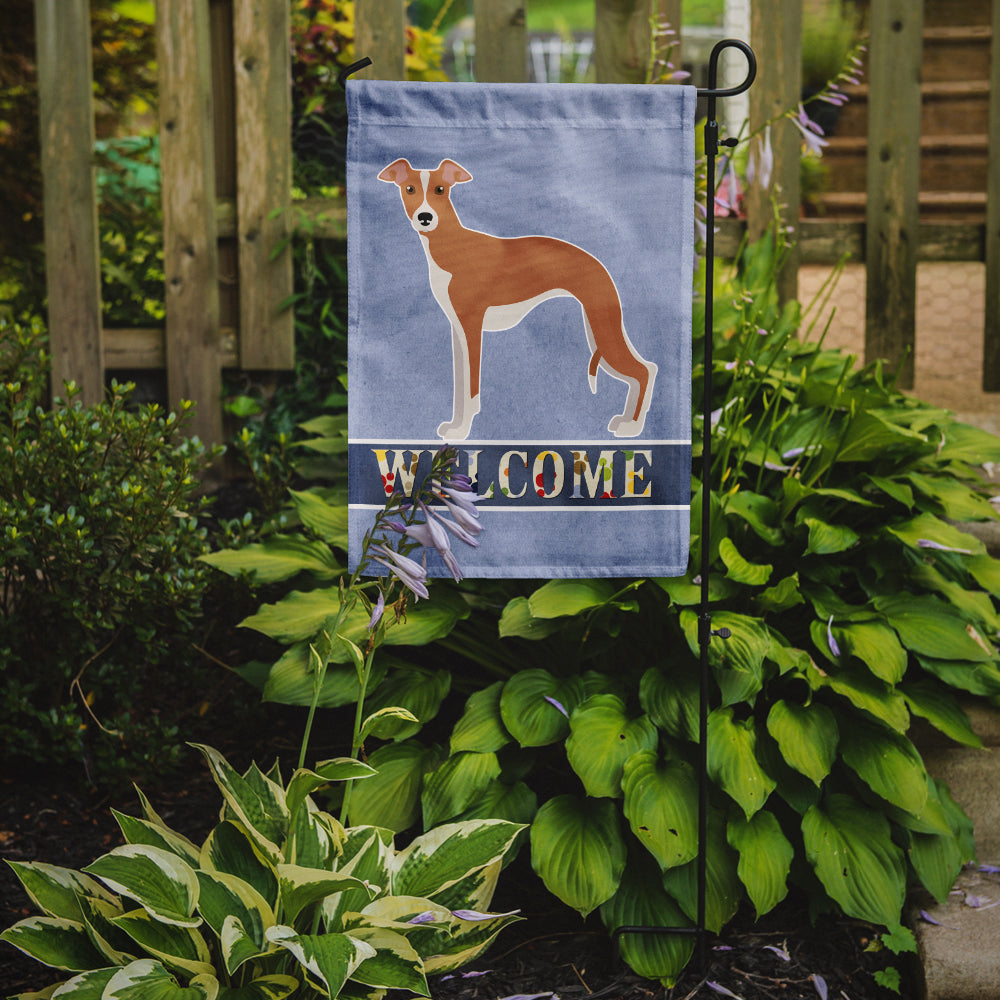 Italian Greyhound Welcome Garden Flag Mailbox Decorative Yard Banner Outside Patio Artwork for Flower Beds, Garden Size, Multicolor