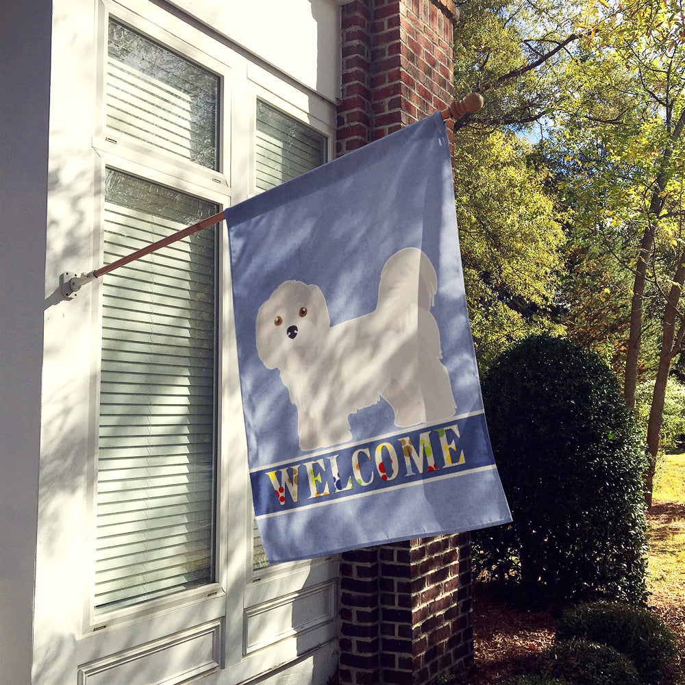 Kyi-Leo Welcome House Flag 28x40 Porch Sleeve Pole Decorative Outside Yard Banner Artwork Wall Hanging, Polyester