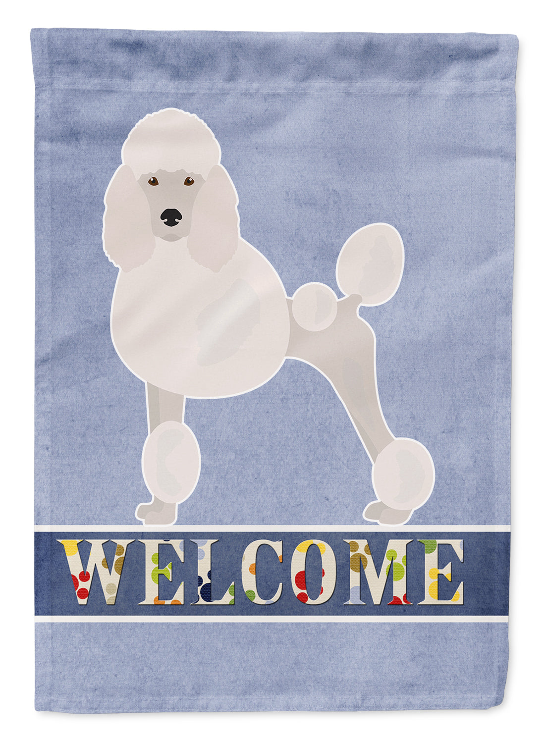 Miniature Poodle Welcome Garden Flag Mailbox Decorative Yard Banner Outside Patio Artwork for Flower Beds, Garden Size, Multicolor