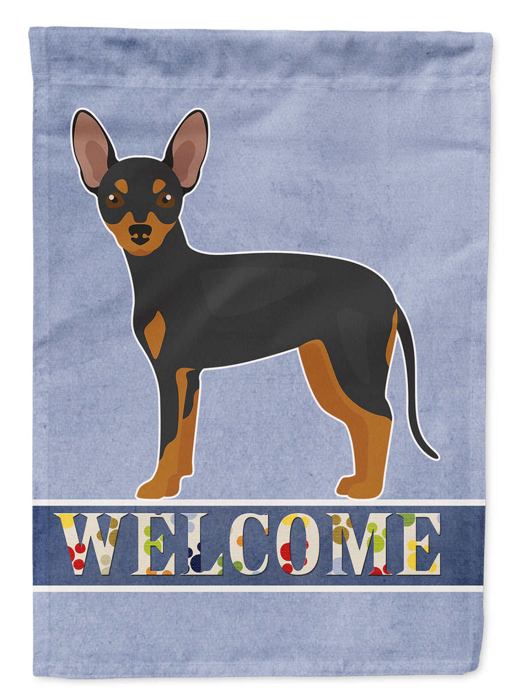 Prague Ratter Welcome Garden Flag Mailbox Decorative Yard Banner Outside Patio Artwork for Flower Beds, Garden Size, Multicolor