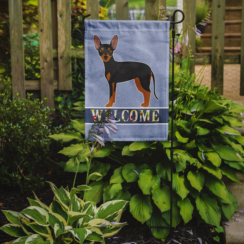 Prague Ratter Welcome Garden Flag Mailbox Decorative Yard Banner Outside Patio Artwork for Flower Beds, Garden Size, Multicolor