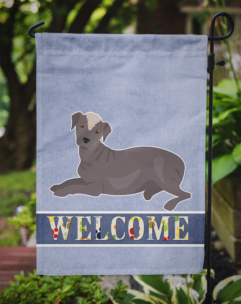 Ecuadorian Hairless Dog Welcome Garden Flag Mailbox Decorative Yard Banner Outside Patio Artwork for Flower Beds, Garden Size, Multicolor