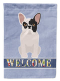 Black and White French Bulldog Welcome Garden Flag Mailbox Decorative Yard Banner Outside Patio Artwork for Flower Beds, Garden Size, Multicolor