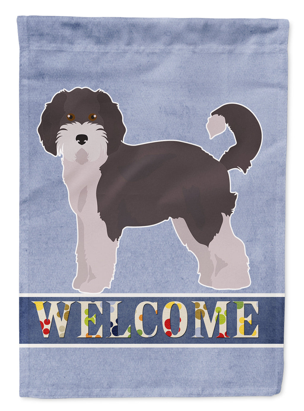 Aussiedoodle #1 Welcome Garden Flag Mailbox Decorative Yard Banner Outside Patio Artwork for Flower Beds, Garden Size, Multicolor