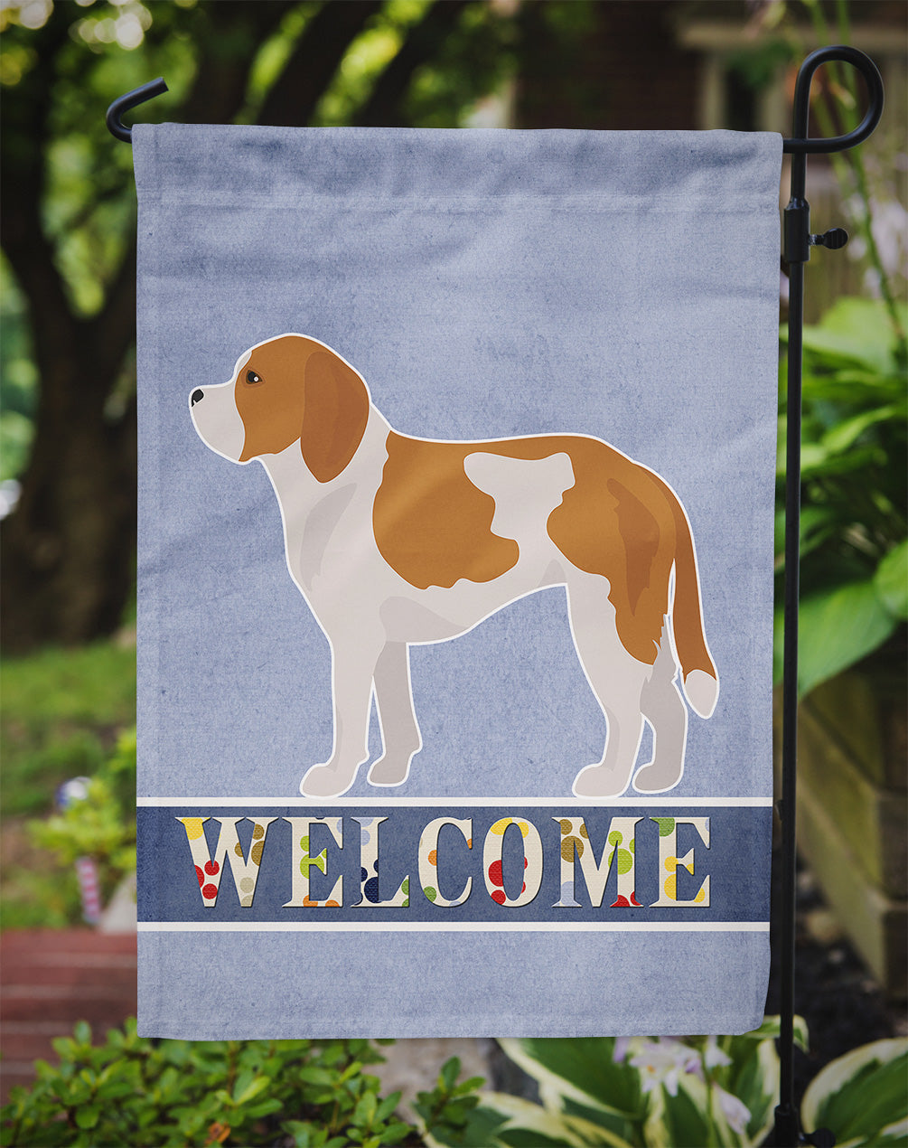 Beaglier #1 Welcome Garden Flag Mailbox Decorative Yard Banner Outside Patio Artwork for Flower Beds, Garden Size, Multicolor