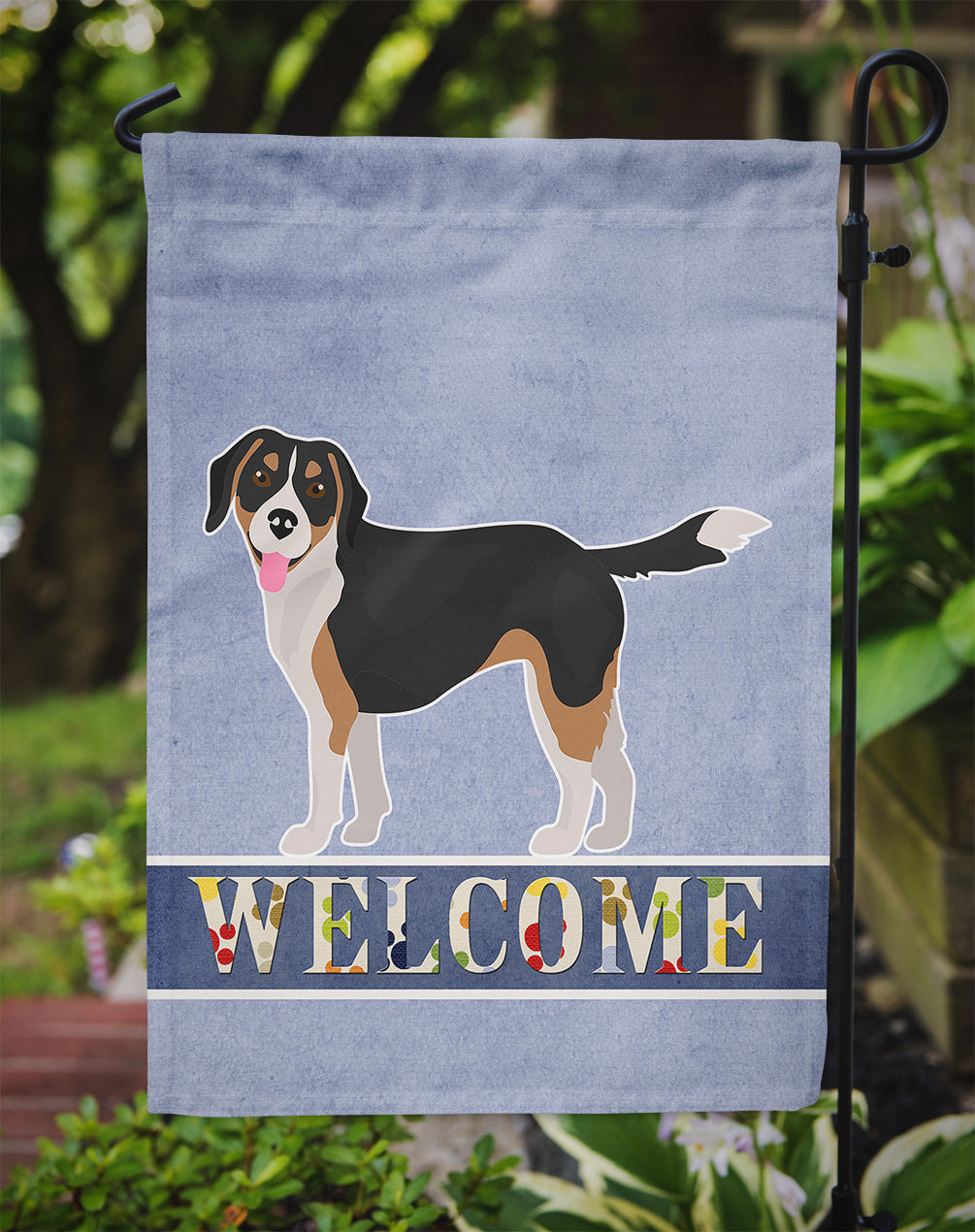Beaglier #2 Welcome Garden Flag Mailbox Decorative Yard Banner Outside Patio Artwork for Flower Beds, Garden Size, Multicolor