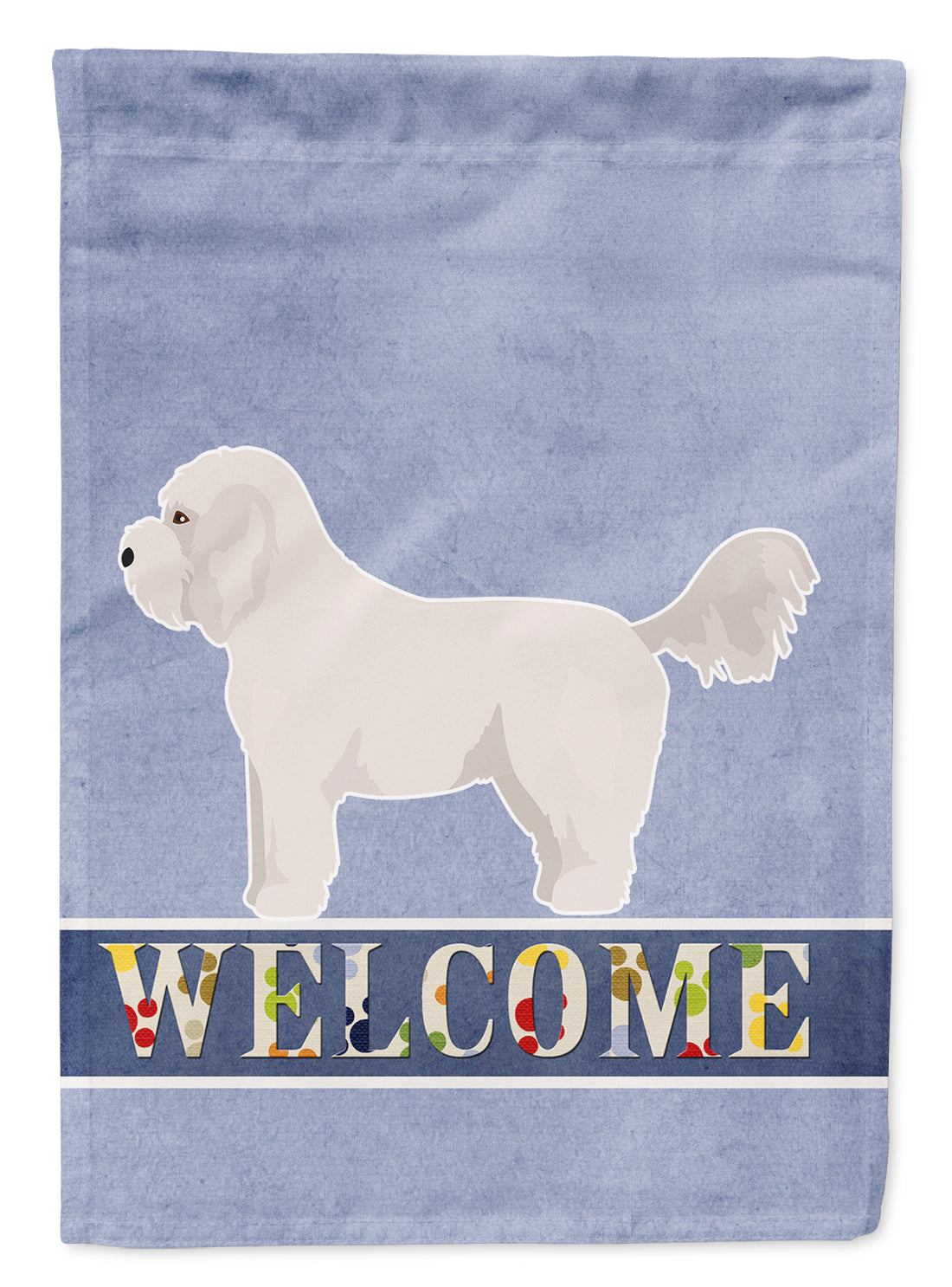 Bichpoo White Welcome Garden Flag Mailbox Decorative Yard Banner Outside Patio Artwork for Flower Beds, Garden Size, Multicolor