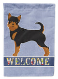 Black and Tan Chorkie Welcome Garden Flag Mailbox Decorative Yard Banner Outside Patio Artwork for Flower Beds, Garden Size, Multicolor