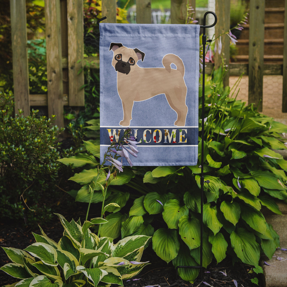 Fawn Chug Welcome Garden Flag Mailbox Decorative Yard Banner Outside Patio Artwork for Flower Beds, Garden Size, Multicolor