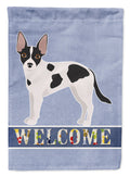 Jackhuahua Welcome Garden Flag Mailbox Decorative Yard Banner Outside Patio Artwork for Flower Beds, Garden Size, Multicolor