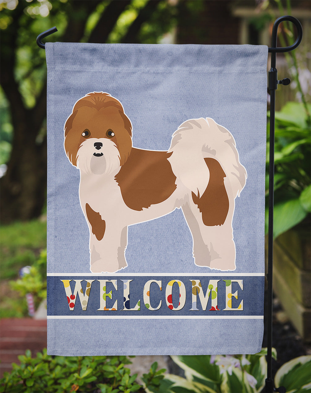 Mal-Shi Welcome Garden Flag Mailbox Decorative Yard Banner Outside Patio Artwork for Flower Beds, Garden Size, Multicolor
