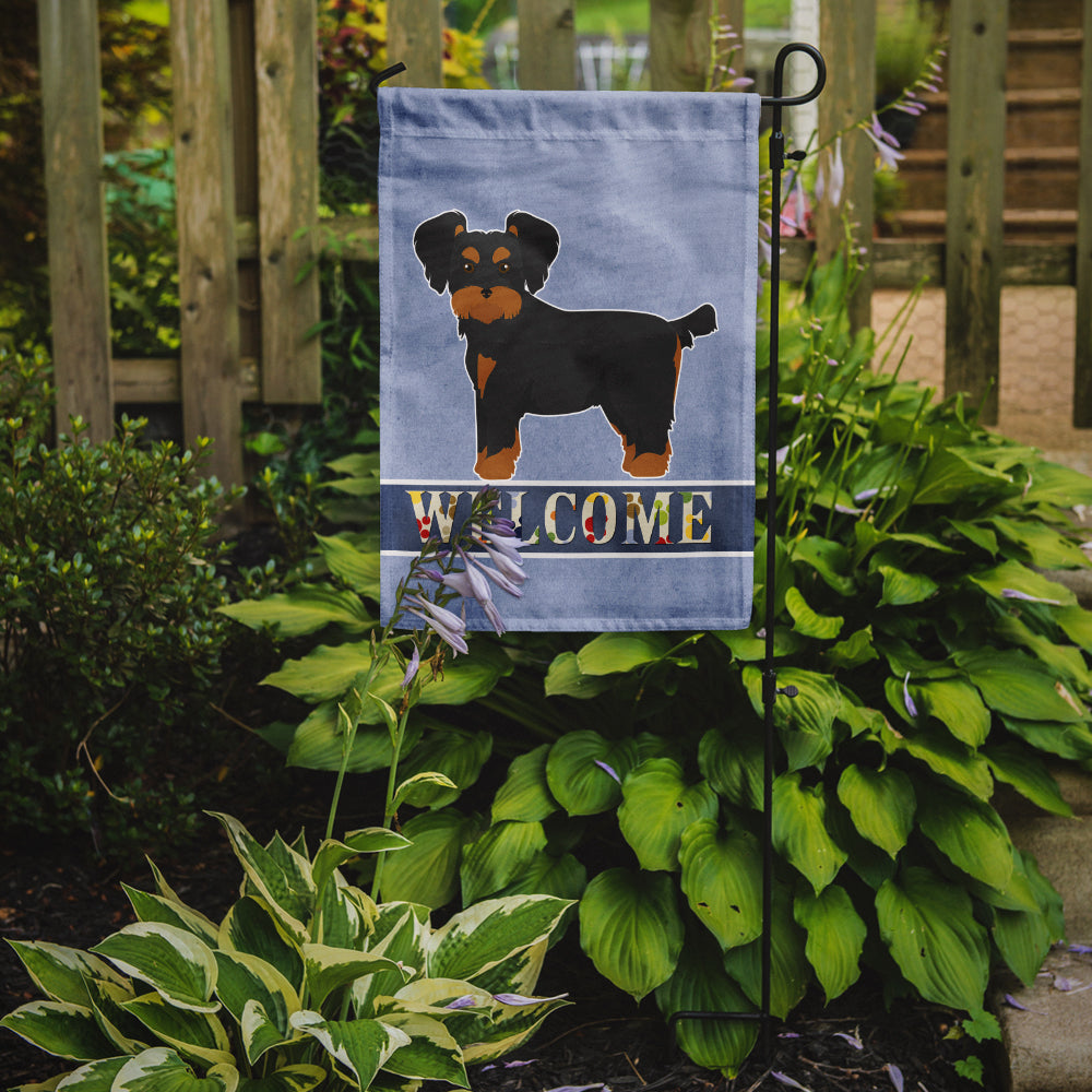 Morkie Welcome Garden Flag Mailbox Decorative Yard Banner Outside Patio Artwork for Flower Beds, Garden Size, Multicolor