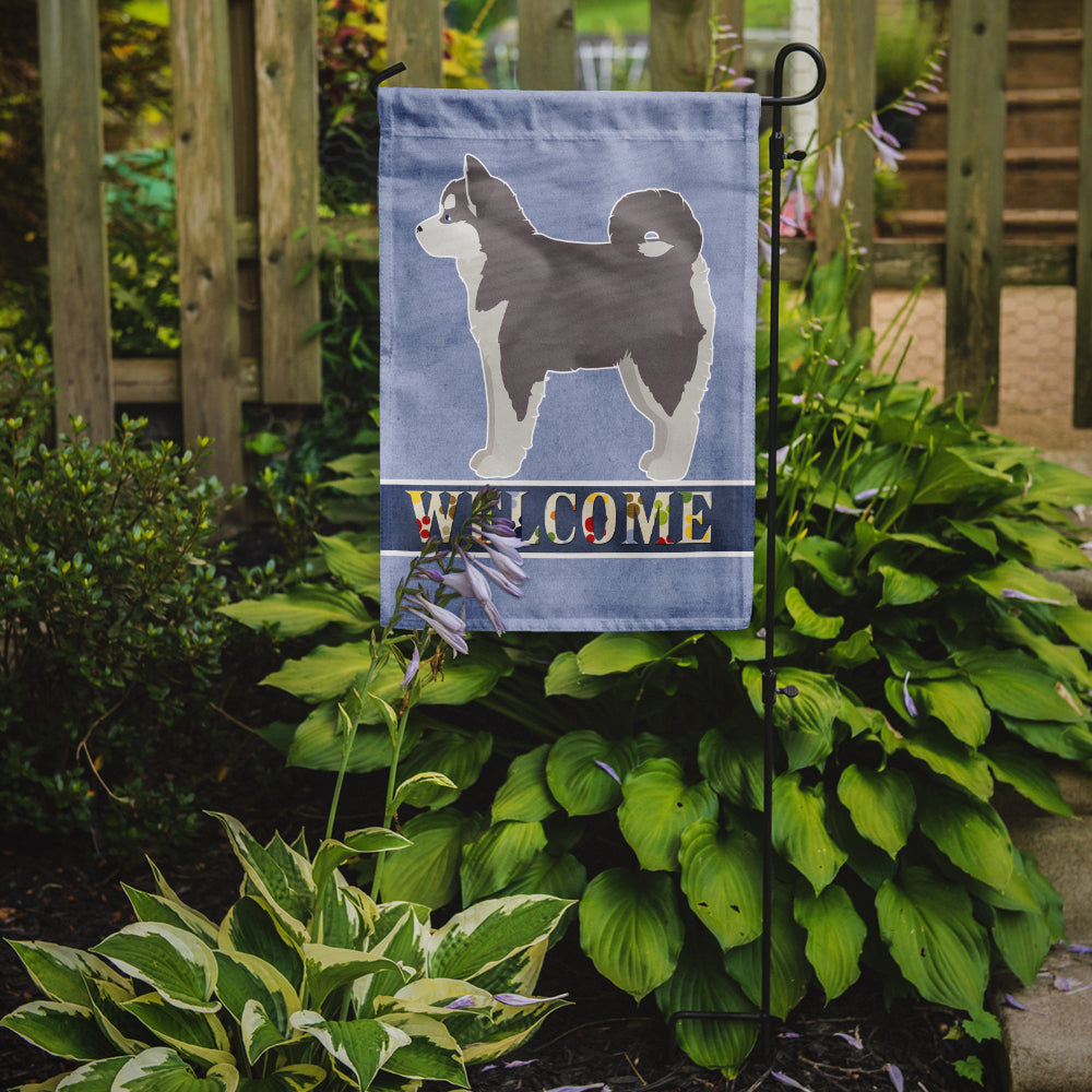 Pomsky #2 Welcome Garden Flag Mailbox Decorative Yard Banner Outside Patio Artwork for Flower Beds, Garden Size, Multicolor