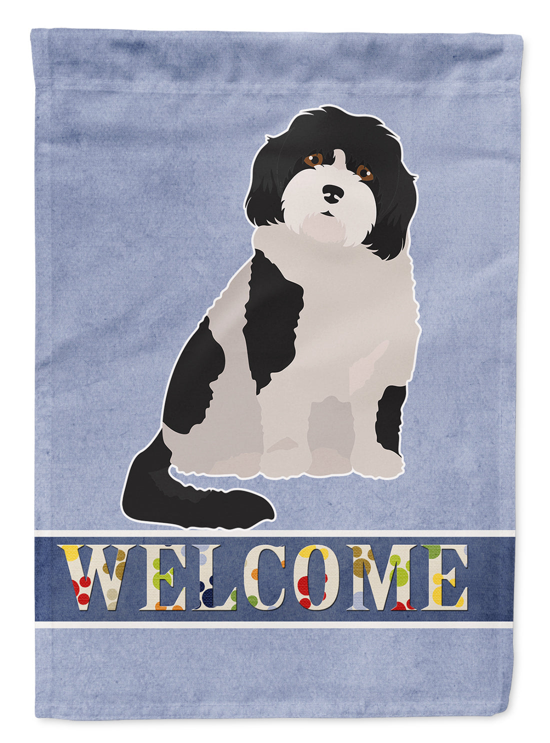 Cavachon #3 Welcome Garden Flag Mailbox Decorative Yard Banner Outside Patio Artwork for Flower Beds, Garden Size, Multicolor